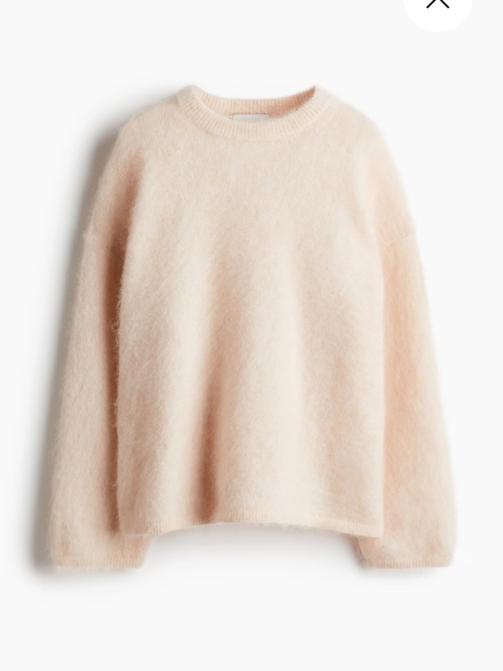 H&M mohair Sweater in light apricot